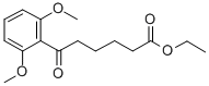 ETHYL 6-(2,6-DIMETHOXYPHENYL)-6-OXOHEXANOATE 구조식 이미지