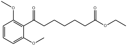 ETHYL 7-(2,6-DIMETHOXYPHENYL)-7-OXOHEPTANOATE Structure