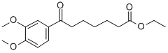 ETHYL 7-(3,4-DIMETHOXYPHENYL)-7-OXOHEPTANOATE 구조식 이미지