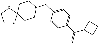 CYCLOBUTYL 4-[8-(1,4-DIOXA-8-AZASPIRO[4.5]DECYL)METHYL]PHENYL KETONE Structure