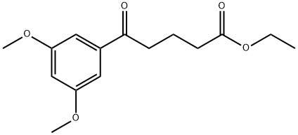 ETHYL 5-(3,5-DIMETHOXYPHENYL)-5-OXOVALERATE Structure