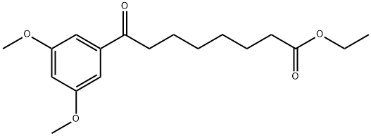 ETHYL 8-(3,5-DIMETHOXYPHENYL)-8-OXOOCTANOATE Structure