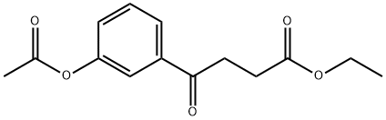 에틸4-(3-아세톡시페닐)-4-옥소부티레이트 구조식 이미지