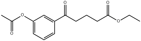 에틸5-(3-아세톡시페닐)-5-옥소발레레이트 구조식 이미지
