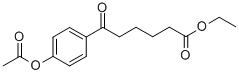 에틸6-(4-아세톡시페닐)-6-옥소헥사노에이트 구조식 이미지