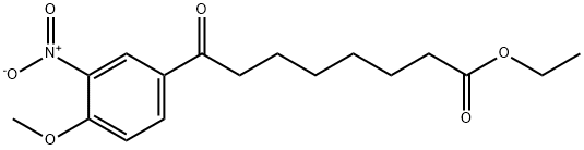 ETHYL 8-(4-METHOXY-3-NITROPHENYL)-8-OXOOCTANOATE 구조식 이미지