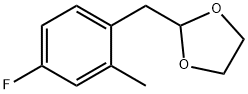 4-FLUORO-2-METHYL (1,3-DIOXOLAN-2-YLMETHYL)BENZENE Structure