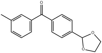4'-(1,3-DIOXOLAN-2-YL)-3-METHYLBENZOPHENONE 구조식 이미지