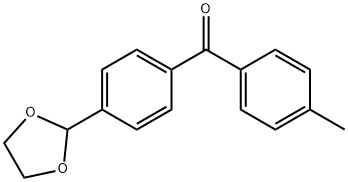 4-(1,3-DIOXOLAN-2-YL)-4'-METHYLBENZOPHENONE 구조식 이미지