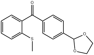 4'-(1,3-DIOXOLAN-2-YL)-2-티오메틸벤조페논 구조식 이미지