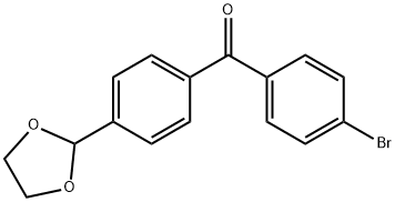 4-BROMO-4′-(1,3-DIOXOLAN-2-YL)벤조페논 구조식 이미지