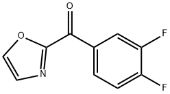 2-(3,4-디플루오로벤졸)옥사졸 구조식 이미지