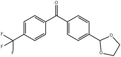 4-(1,3-DIOXOLAN-2-YL)-4'-TRIFLUOROMETHYLBENZOPHENONE Structure