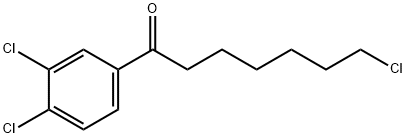 7-CHLORO-1-(3,4-DICHLOROPHENYL)-1-OXOHEPTANE Structure
