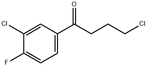 4-CHLORO-1-(3-CHLORO-4-FLUOROPHENYL)-1-OXOBUTANE Structure