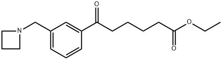 ETHYL 6-[3-(AZETIDINOMETHYL)PHENYL]-6-OXOHEXANOATE 구조식 이미지