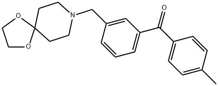 3-[8-(1,4-DIOXA-8-AZASPIRO[4.5]DECYL)METHYL]-4'-METHYL BENZOPHENONE Structure