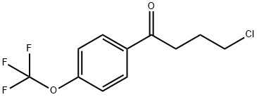 4-CHLORO-1-OXO-1-(4-TRIFLUOROMETHOXYPHENYL)BUTANE Structure