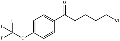 5-클로로-1-옥소-1-(4-트리플루오로메톡시페닐)펜탄 구조식 이미지