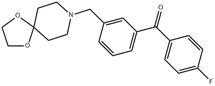 3-[8-(1,4-DIOXA-8-AZASPIRO[4.5]DECYL)METHYL]-4'-FLUOROBENZOPHENONE 구조식 이미지