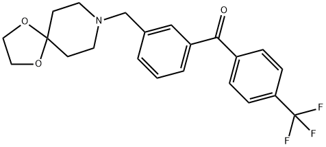 3-[8-(1,4-DIOXA-8-AZASPIRO[4.5]DECYL)METHYL]-4'-TRIFLUOROBENZOPHENONE Structure