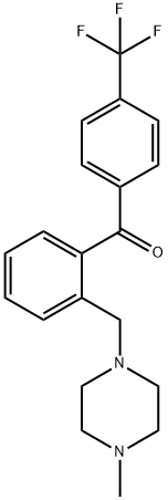 2-(4-METHYLPIPERAZINOMETHYL)-4'-TRIFLUOROMETHYLBENZOPHENONE Structure