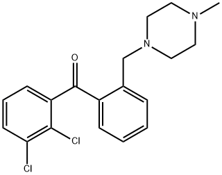 2,3-DICHLORO-2'-(4-METHYLPIPERAZINOMETHYL) BENZOPHENONE Structure