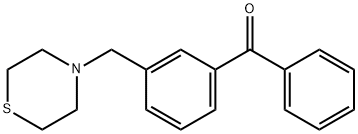 3-(THIOMORPHOLINOMETHYL)BENZOPHENONE Structure