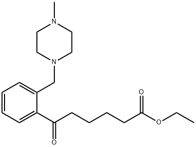 ETHYL 6-[2-(4-METHYLPIPERAZINOMETHYL)PHENYL]-6-OXOHEXANOATE Structure