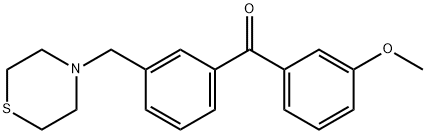 3-METHOXY-3'-THIOMORPHOLINOMETHYL BENZOPHENONE Structure