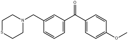 4'-METHOXY-3-THIOMORPHOLINOMETHYL BENZOPHENONE Structure