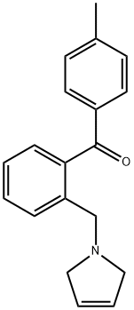 4'-METHYL-2-(3-PYRROLINOMETHYL) BENZOPHENONE Structure