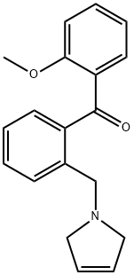 2-METHOXY-2'-(3-PYRROLINOMETHYL) BENZOPHENONE Structure