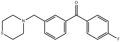 4'-FLUORO-3-THIOMORPHOLINOMETHYL BENZOPHENONE Structure