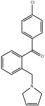 4'-CHLORO-2-(3-PYRROLINOMETHYL) BENZOPHENONE Structure