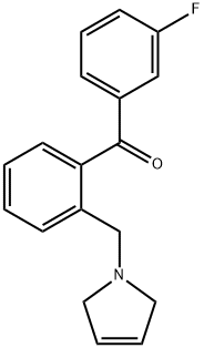 3'-FLUORO-2-(3-PYRROLINOMETHYL) BENZOPHENONE Structure