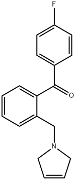4'-FLUORO-2-(3-PYRROLINOMETHYL) BENZOPHENONE Structure