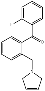 2-FLUORO-2'-(3-PYRROLINOMETHYL) BENZOPHENONE Structure