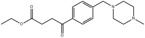 ETHYL 4-[4-(4-METHYLPIPERAZINOMETHYL)PHENYL]-4-OXOBUTYRATE Structure