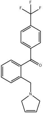 2-(3-PYRROLINOMETHYL)-4'-TRIFLUOROMETHYLBENZOPHENONE 구조식 이미지