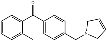 2-METHYL-4'-(3-PYRROLINOMETHYL) BENZOPHENONE Structure