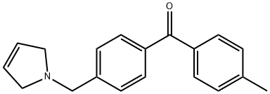 4-METHYL-4'-(3-PYRROLINOMETHYL) BENZOPHENONE Structure