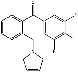 2'-(3-PYRROLINOMETHYL)-3,4,5-TRIFLUOROBENZOPHENONE Structure