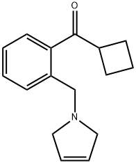 CYCLOBUTYL 2-(3-PYRROLINOMETHYL)PHENYL KETONE 구조식 이미지