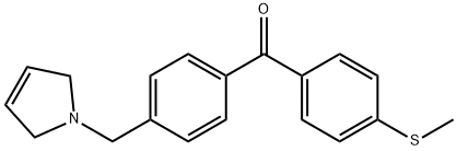 4-(3-PYRROLINOMETHYL)-4'-THIOMETHYLBENZOPHENONE Structure