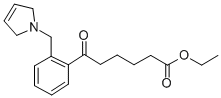 ETHYL 6-OXO-6-[2-(3-PYRROLINOMETHYL)PHENYL]HEXANOATE 구조식 이미지