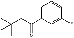 3,3-DIMETHYL-3'-FLUOROBUTYROPHENONE 구조식 이미지