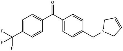 4-(3-PYRROLINOMETHYL)-4'-TRIFLUOROMETHYLBENZOPHENONE Structure