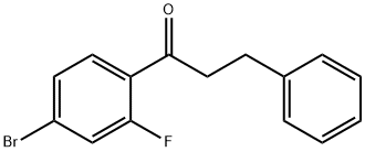 4'-BROMO-2'-FLUORO-3-PHENYLPROPIOPHENONE Structure