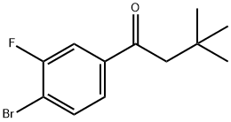 4'-BROMO-3,3-DIMETHYL-3'-FLUOROBUTYROPHENONE 구조식 이미지